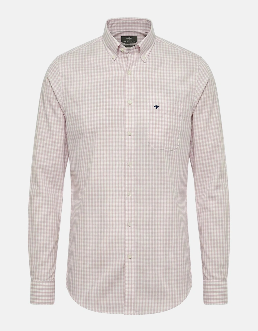 Cotton Oxford Check Button Down Shirt Magnolia, 3 of 2