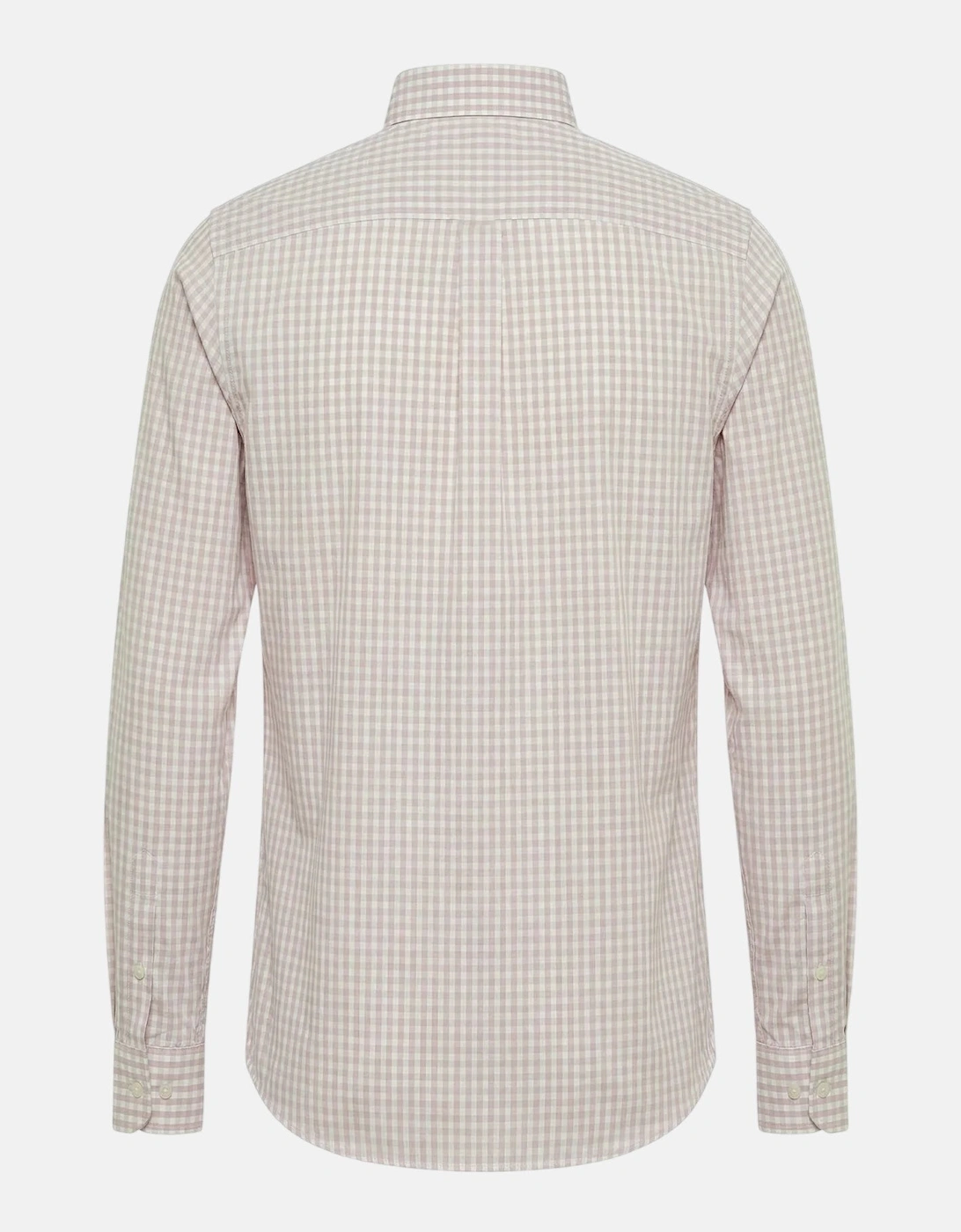 Cotton Oxford Check Button Down Shirt Magnolia