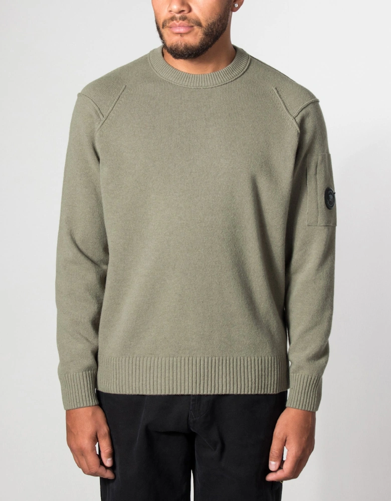 Lambswool GRS Crewneck Lens Jumper