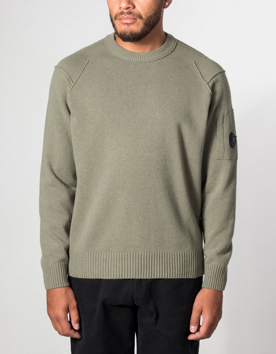 Lambswool GRS Crewneck Lens Jumper
