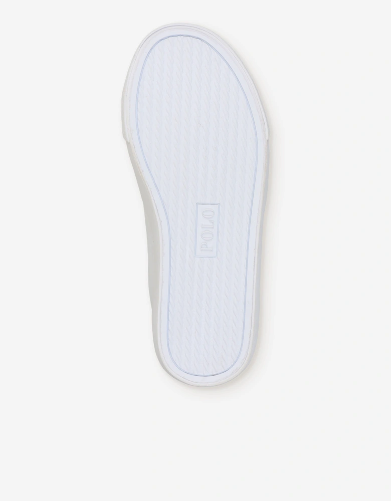Ralph Lauren Girls Theron V Trainers in White