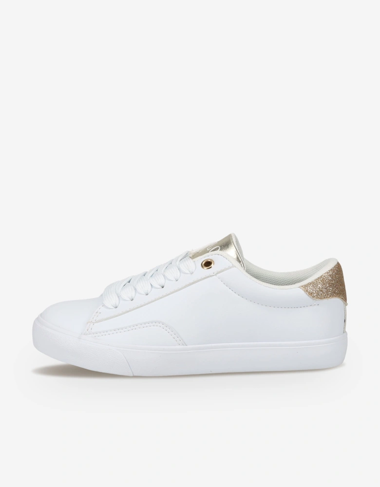 Ralph Lauren Girls Theron V Trainers in White