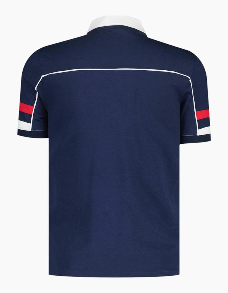 Fila Mens Polo Shirt Grand Piping Polo Short Sleeve Cotton Summer Polo