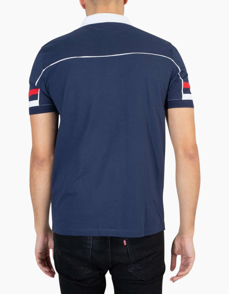 Fila Mens Polo Shirt Grand Piping Polo Short Sleeve Cotton Summer Polo