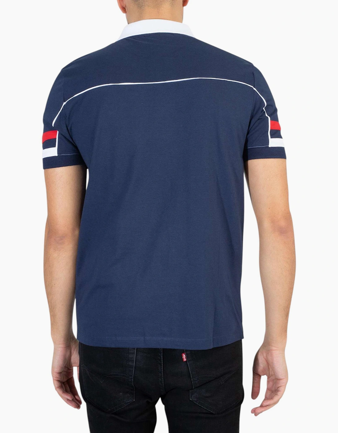 Fila Mens Polo Shirt Grand Piping Polo Short Sleeve Cotton Summer Polo