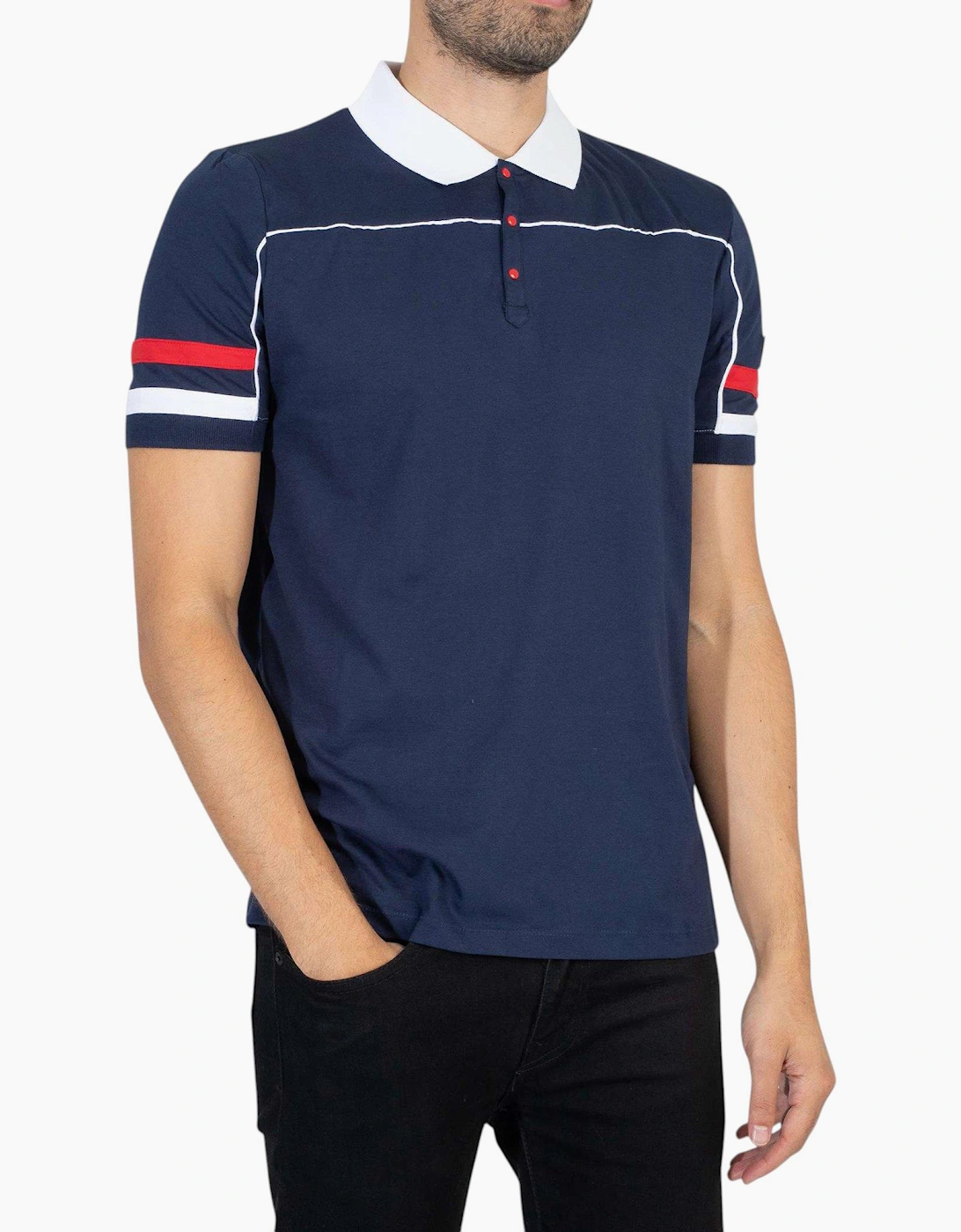 Fila Mens Polo Shirt Grand Piping Polo Short Sleeve Cotton Summer Polo