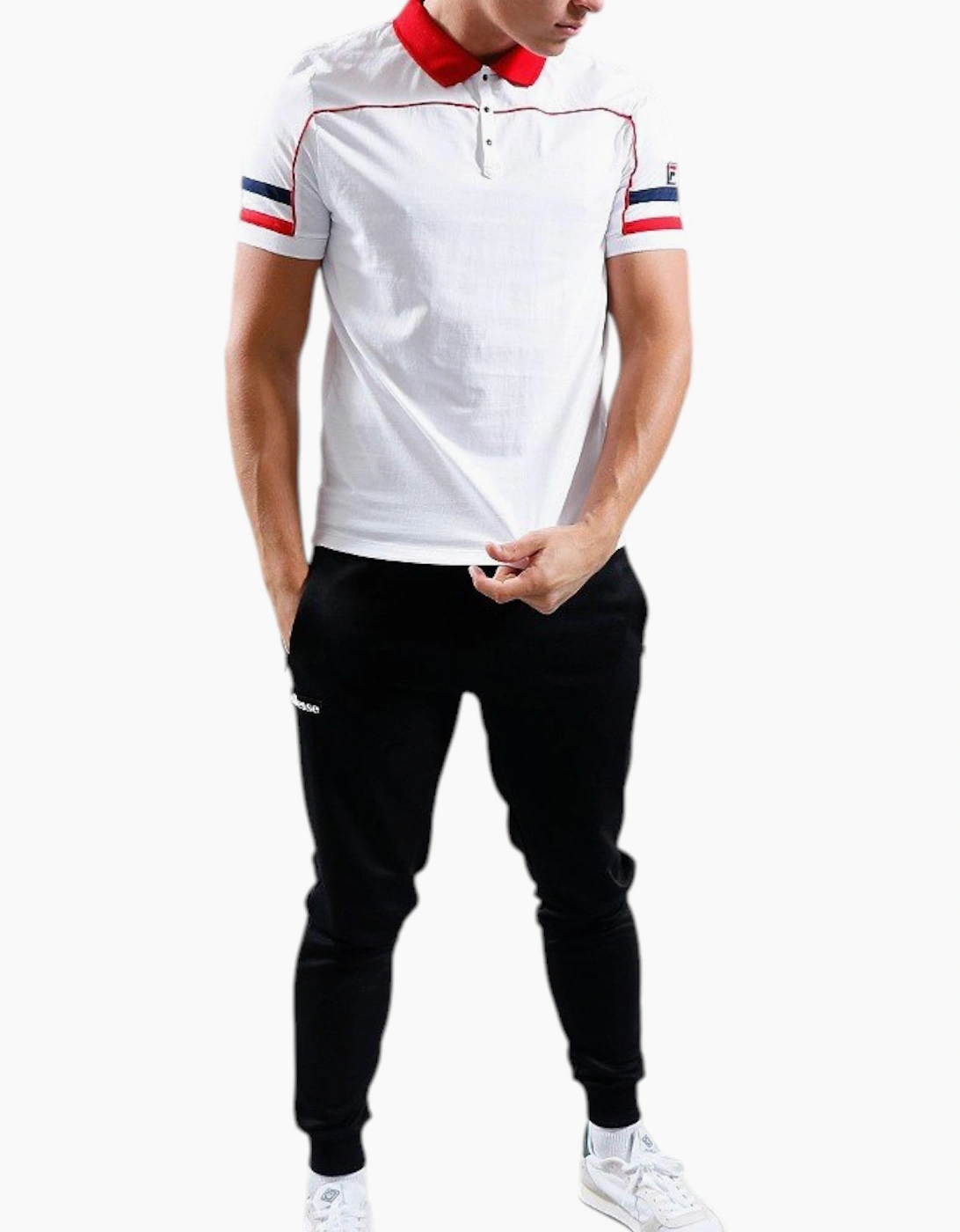 Fila Mens Polo Shirt Grand Piping Polo Short Sleeve Cotton Summer Polo