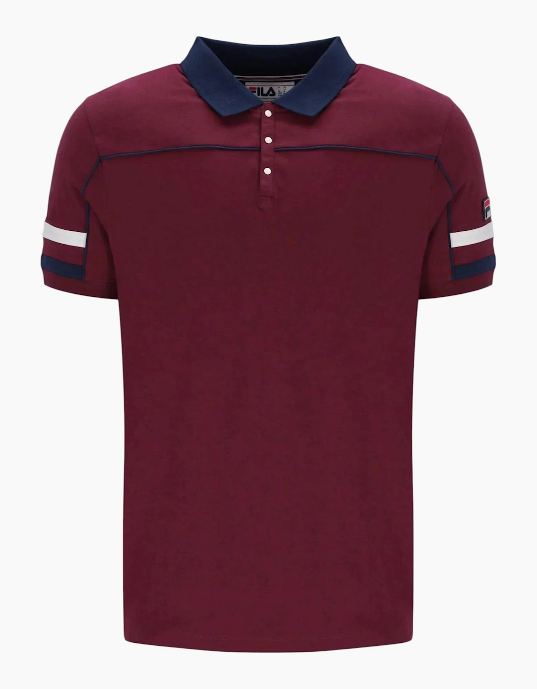 Fila Mens Polo Shirt Grand Piping Polo Short Sleeve Cotton Summer Polo