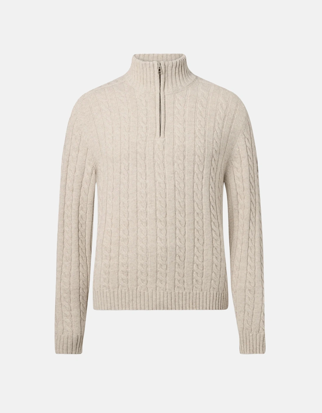 Westport Quarter Zip Sweater Stone, 7 of 6