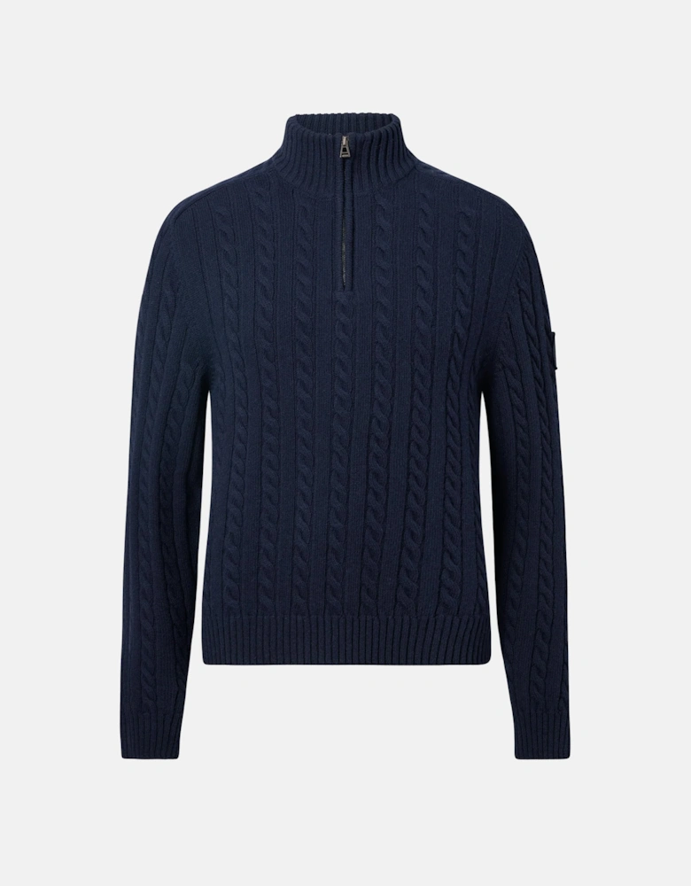 Westport Quarter Zip Sweater Navy