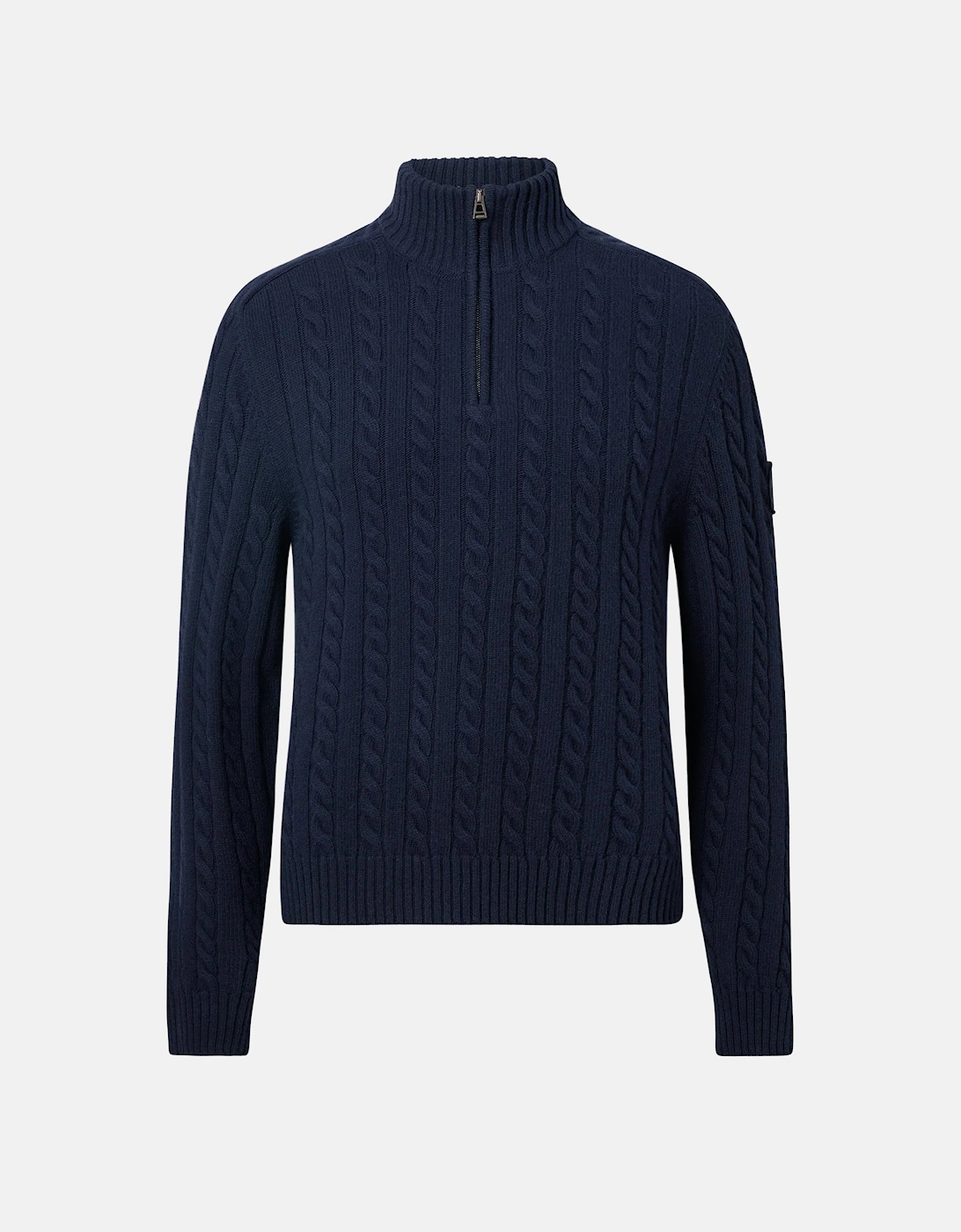 Westport Quarter Zip Sweater Navy, 5 of 4
