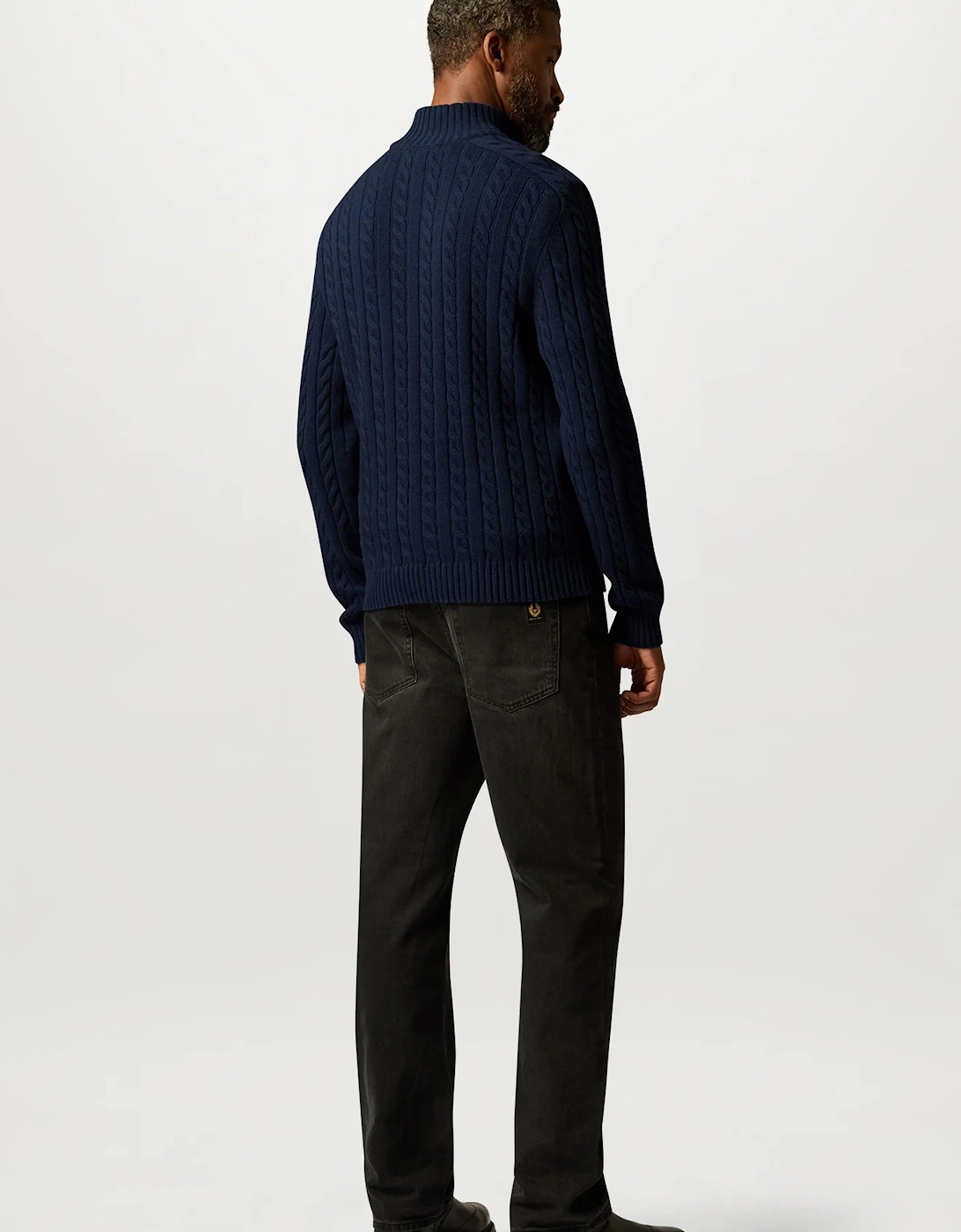 Westport Quarter Zip Sweater Navy
