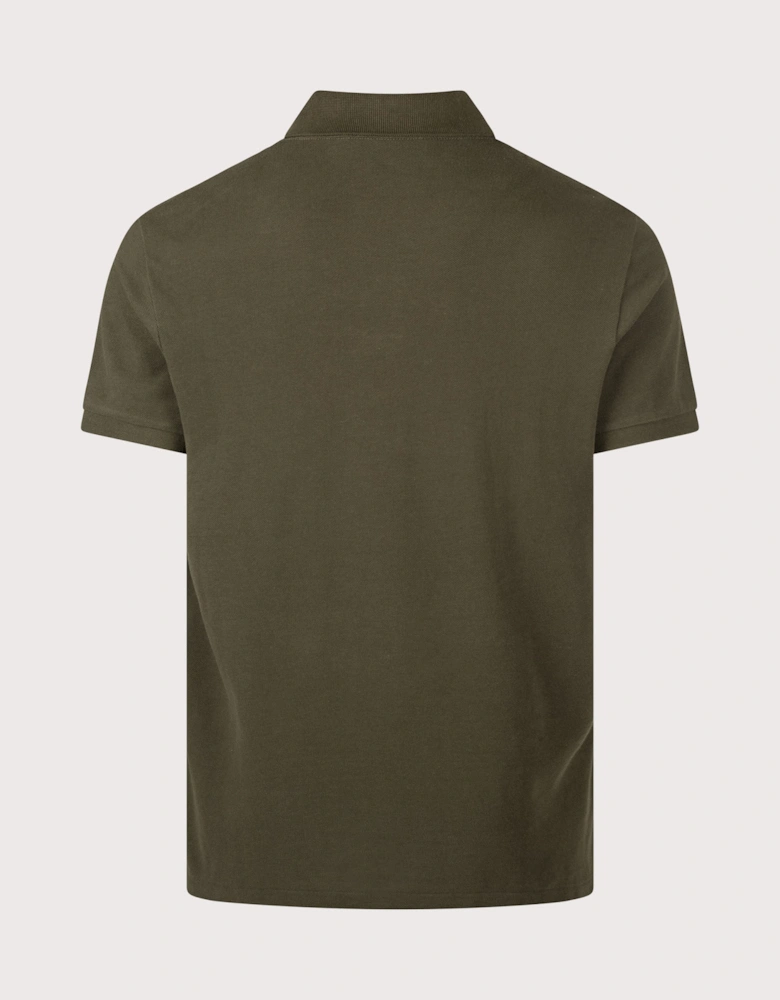 Custom Slim Fit Mesh Polo Shirt