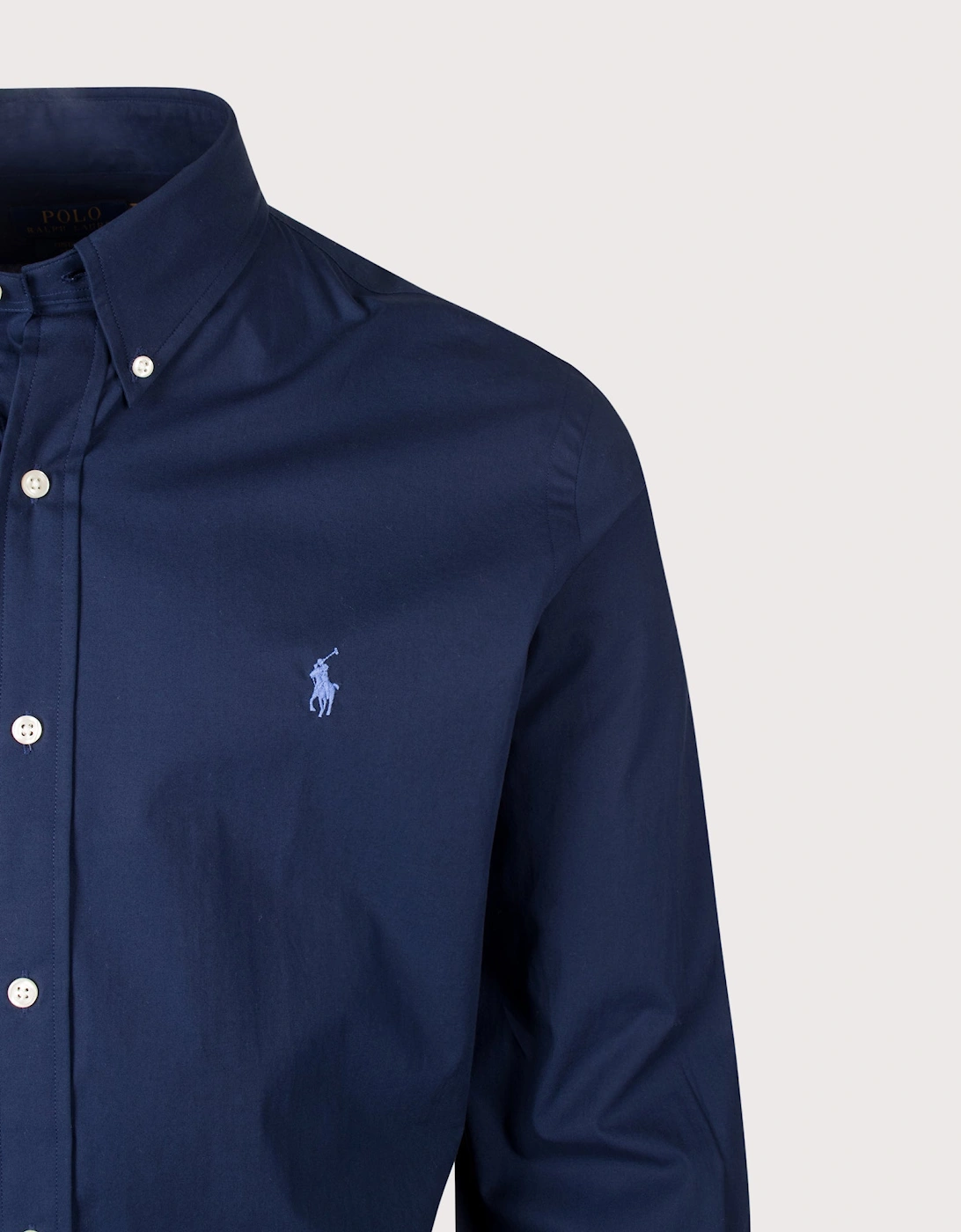 Custom Fit Stretch Poplin Shirt