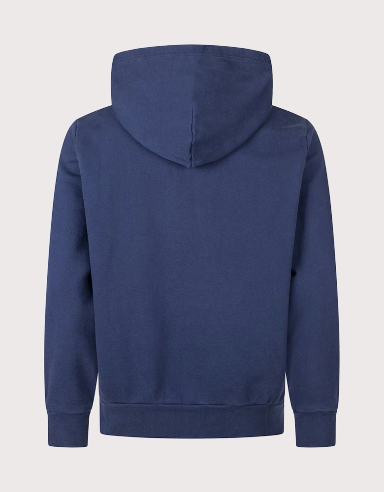 Zip Through Loopback Fleece Hoodie