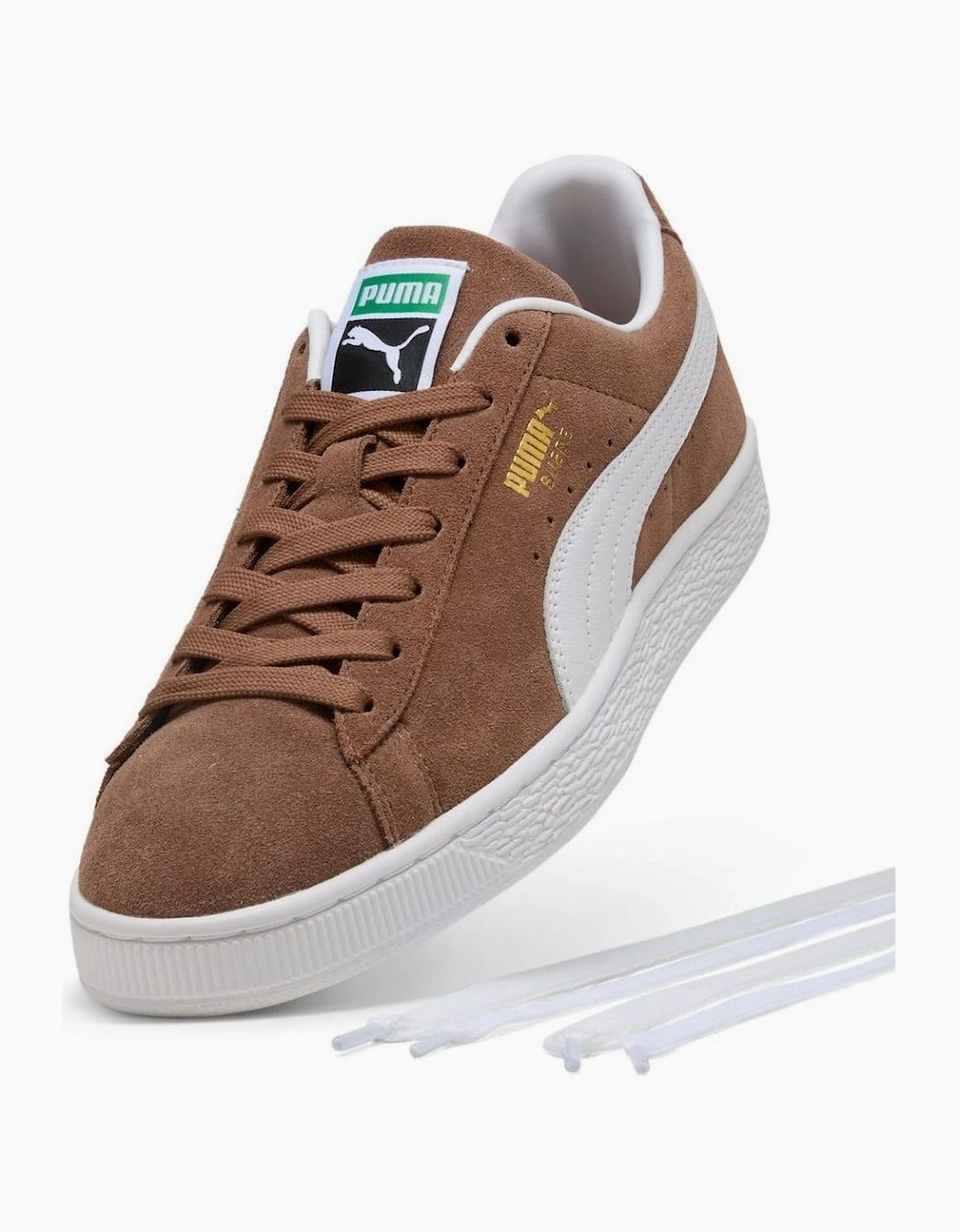 Puma Classic Suede Haute Coffee/White Trainers