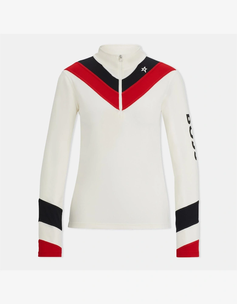Color Block Ribbed Cuff Ski Jacket