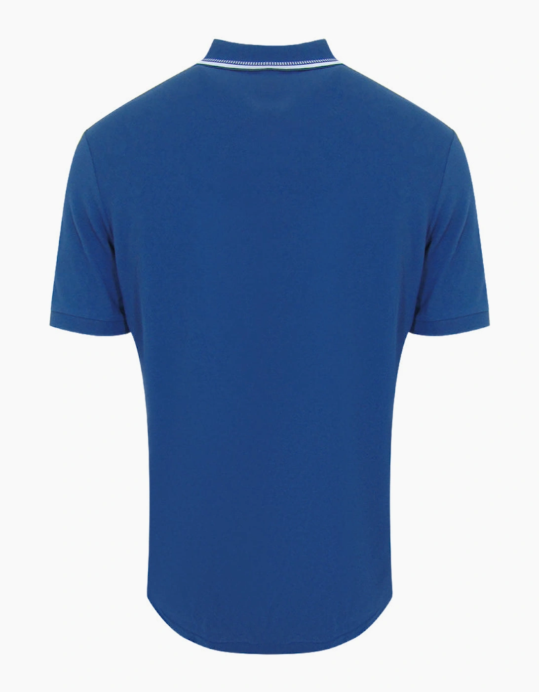 Lyle & Scott Dashed Tipped Collar Ink Blue Polo Shirt
