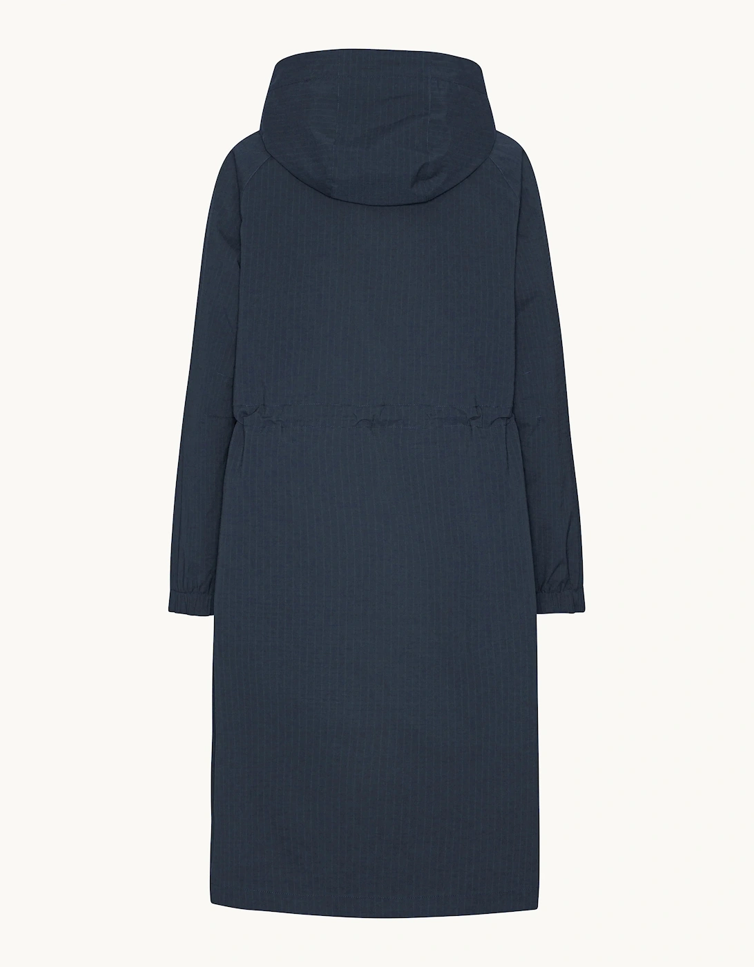 Ilse Jacobsen Thermal Womens Long Parka Raincoat - Dark Indigo 660