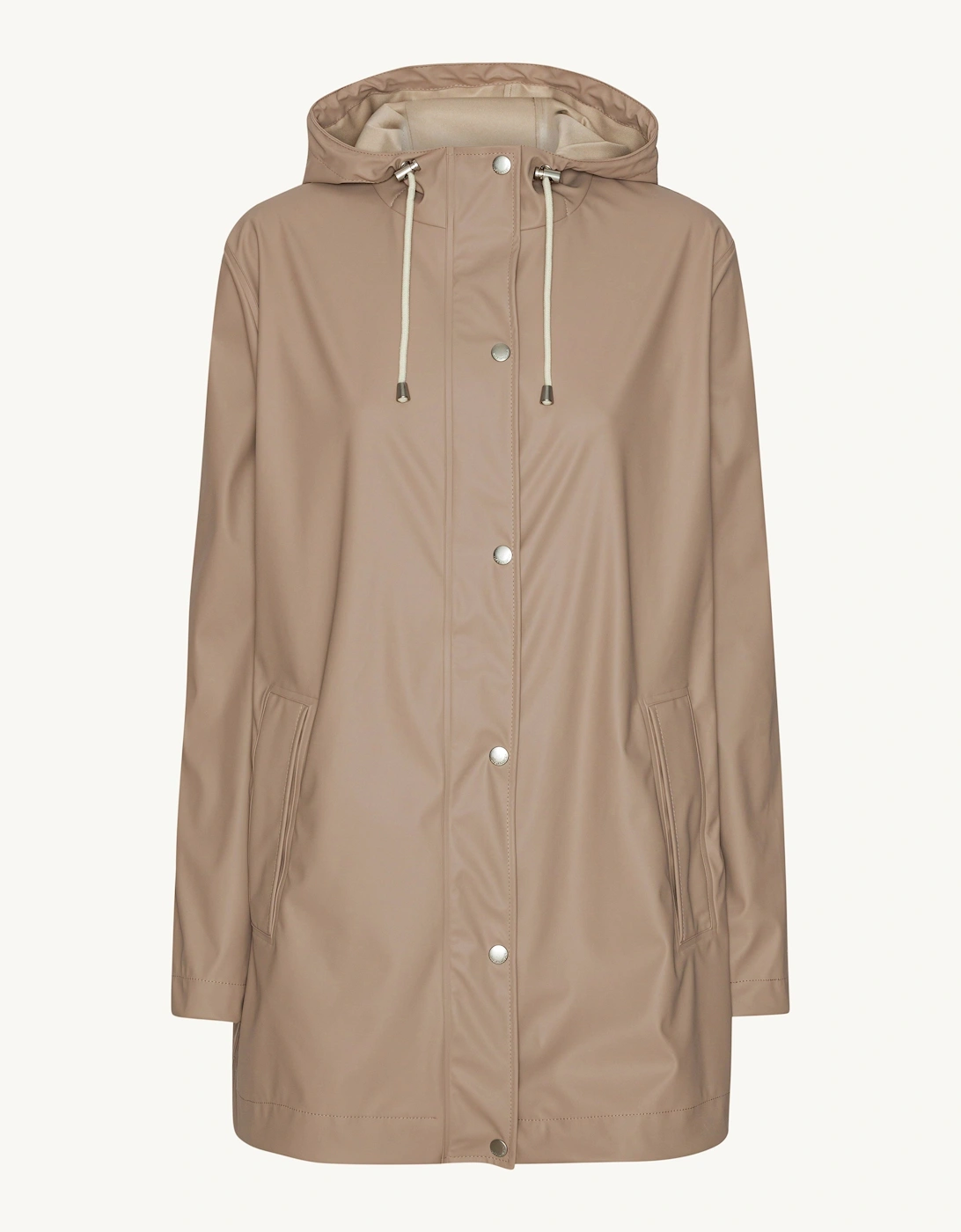 Ilse Jacobsen Rain Womens Short Rubberised Raincoat - Atmosphere 149, 3 of 2