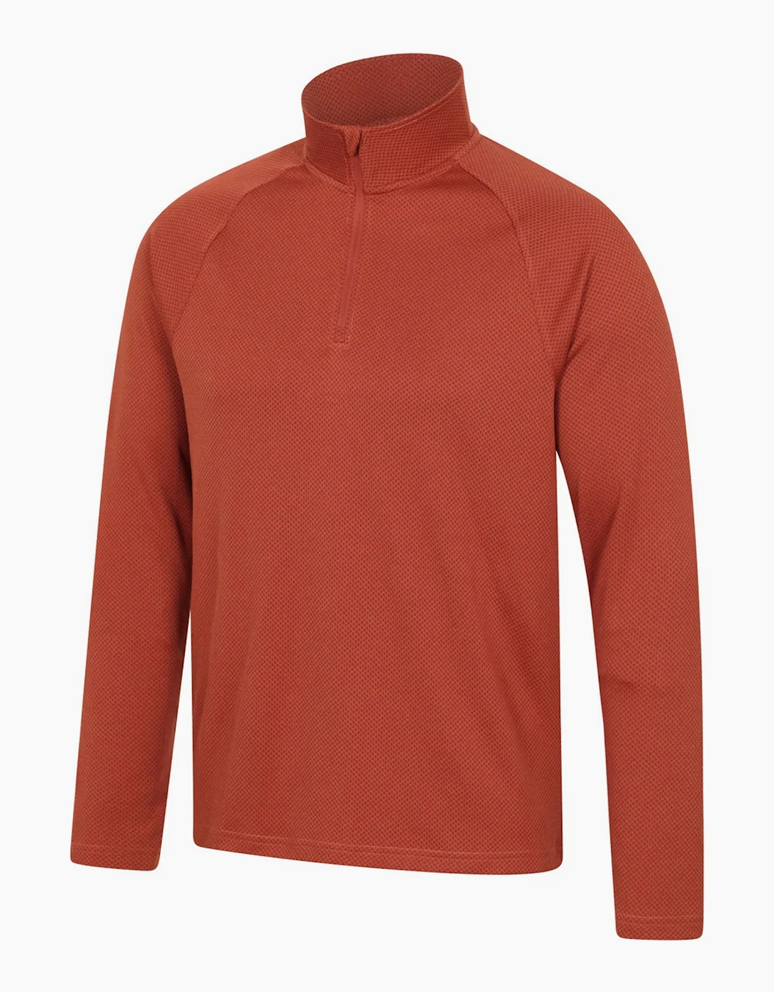 Mountain Warehouse Mens Spin Textured Half Zip Sweatshirt