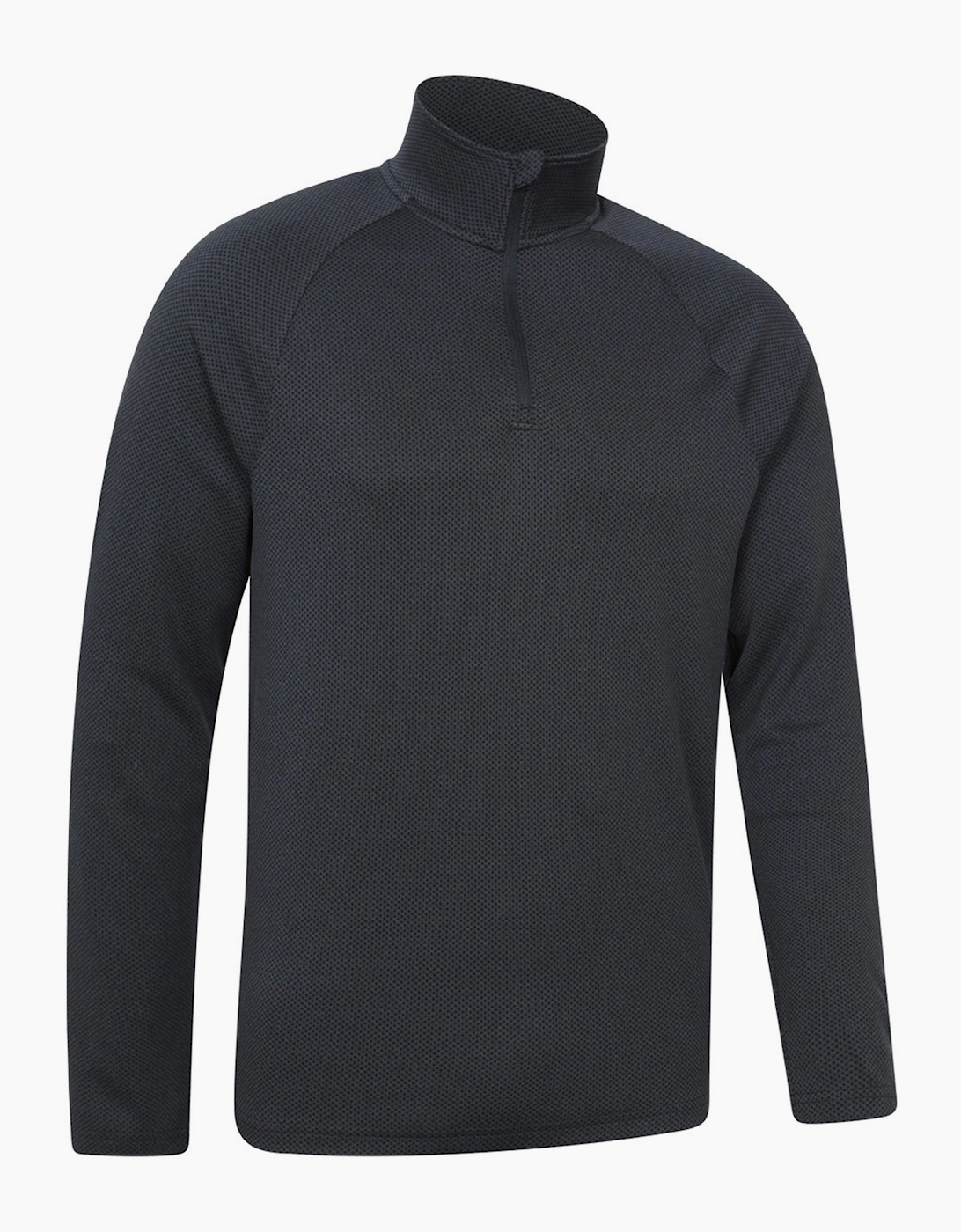 Mountain Warehouse Mens Spin Textured Half Zip Sweatshirt