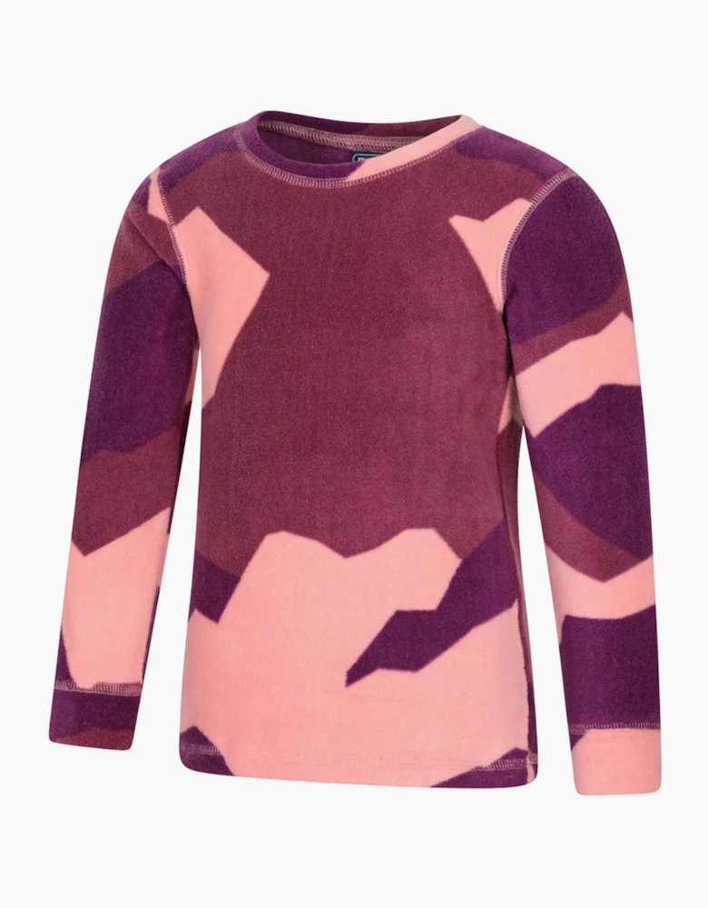Mountain Warehouse Childrens/Kids Camo Polar Fleece Base Layer Set
