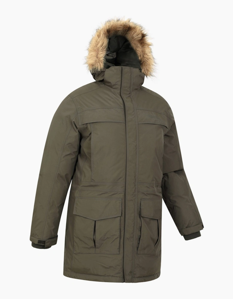 Mountain Warehouse Mens Antarctic Extreme Camo Down Waterproof Jacket