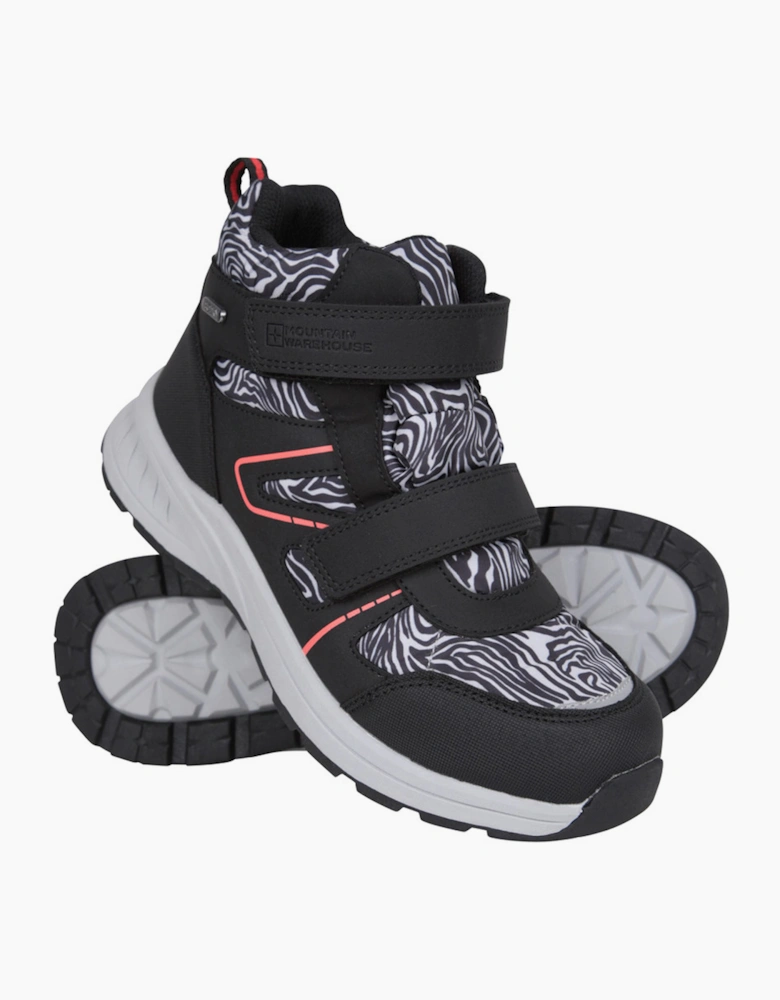Mountain Warehouse Childrens/Kids Jupiter Adaptive Leopard Print Walking Boots