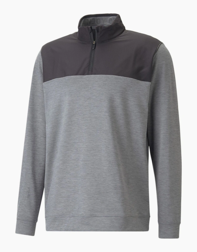 Mens Cloudspun Colorblock Quarter Zip Jumper
