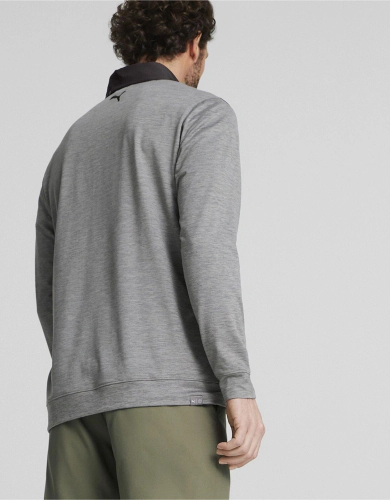 Mens Cloudspun Colorblock Quarter Zip Jumper