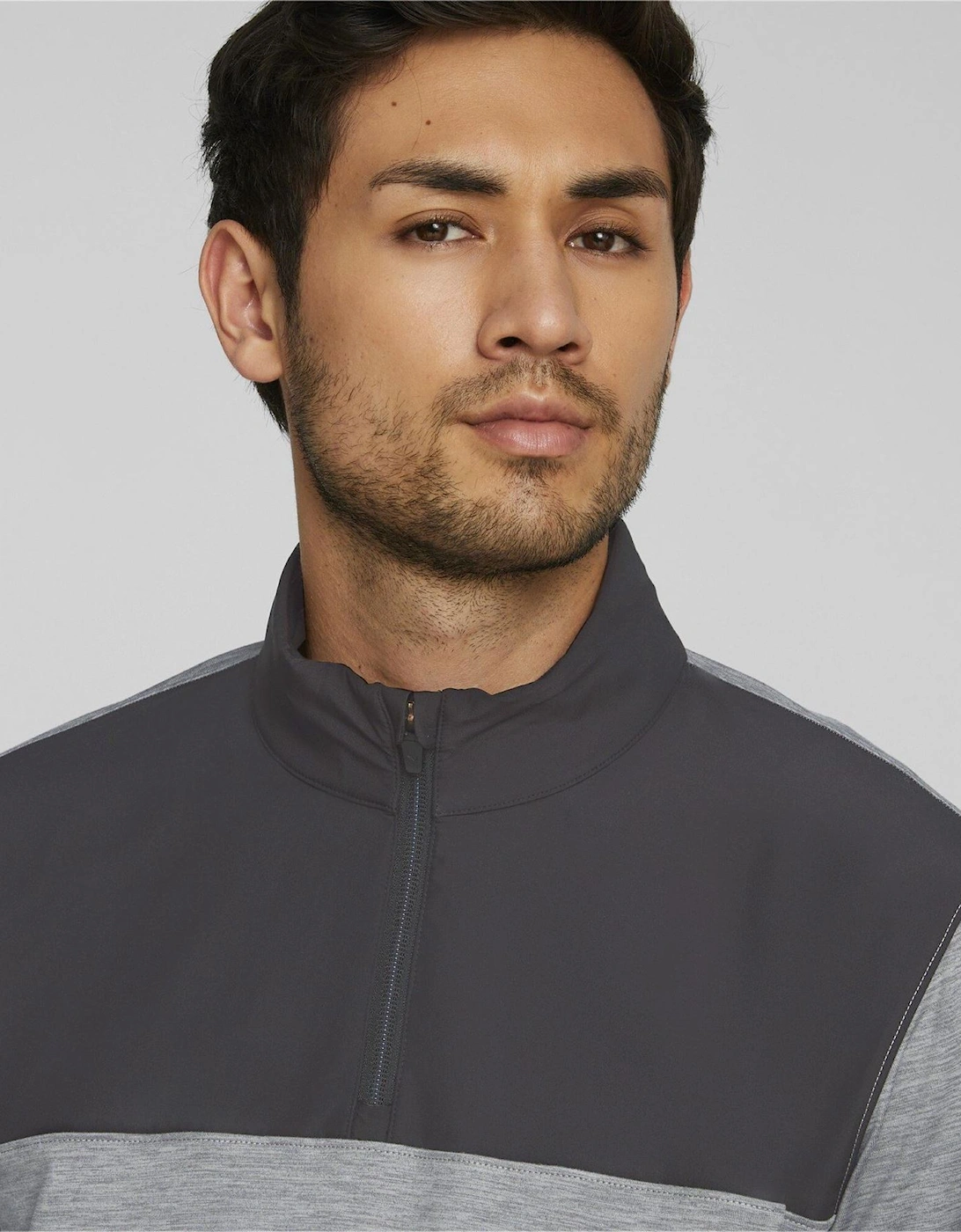 Mens Cloudspun Colorblock Quarter Zip Jumper