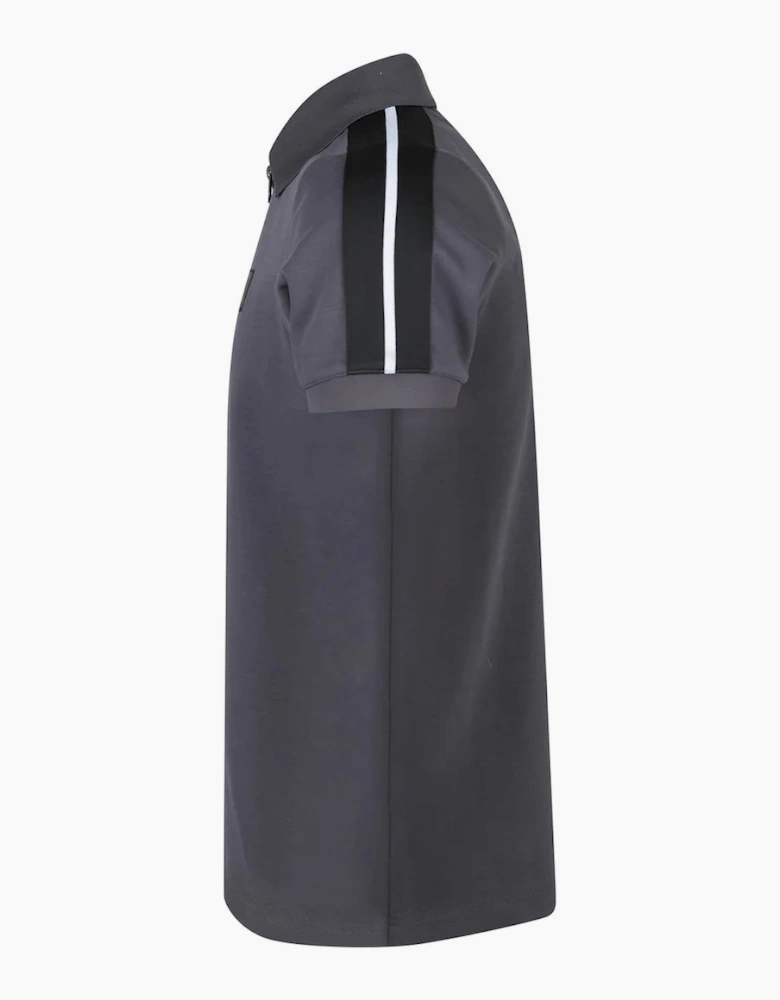 Luke1977 Caltech 1000 Zip Polo Shirt - Charcoal