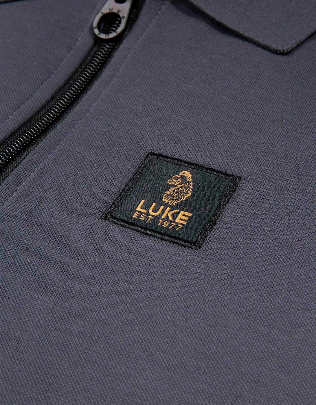 Luke1977 Caltech 1000 Zip Polo Shirt - Charcoal