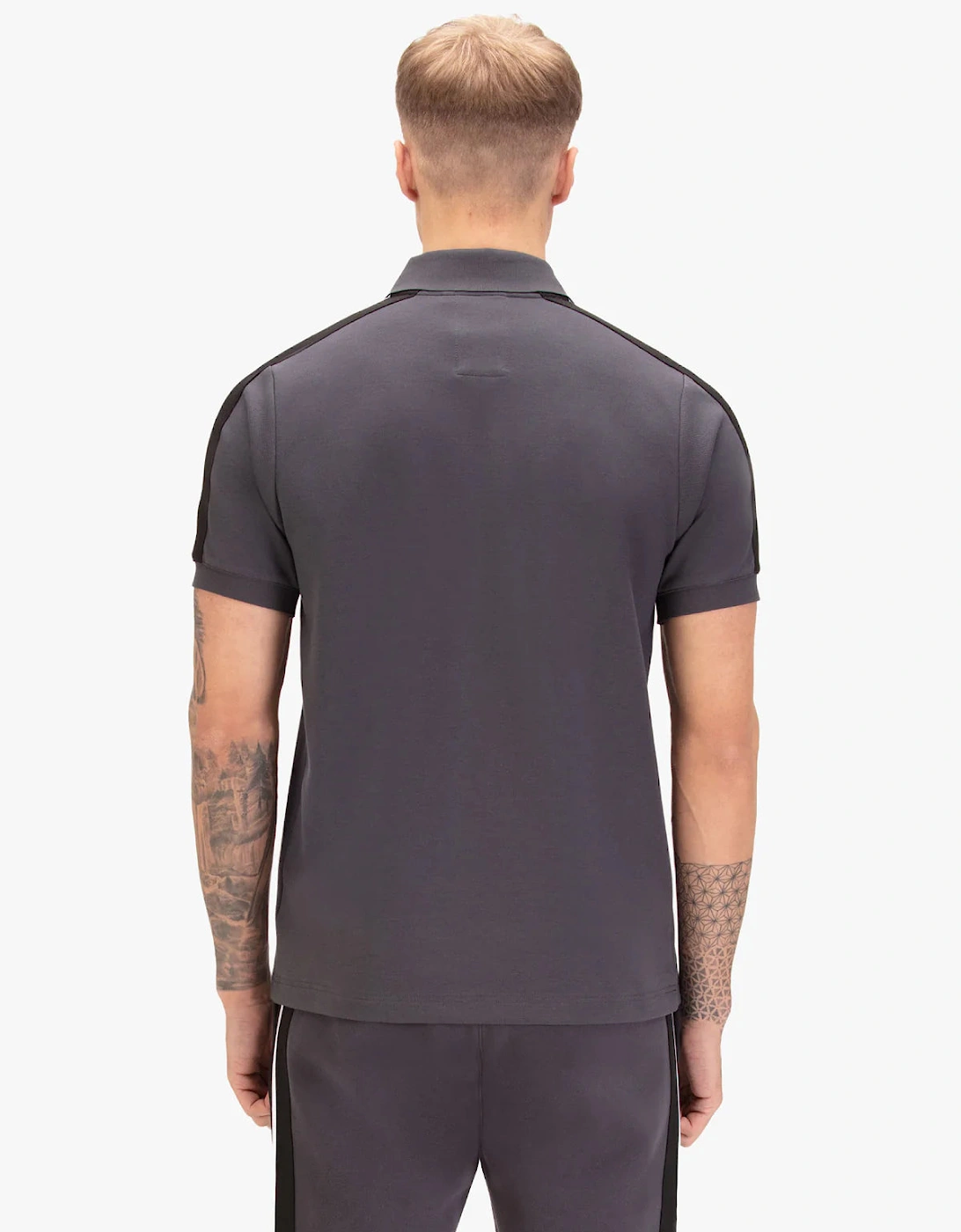 Luke1977 Caltech 1000 Zip Polo Shirt - Charcoal