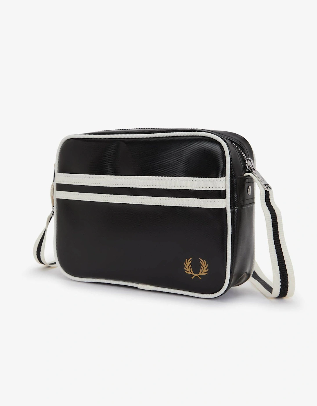 Fred Perry Classic Mini Shoulder Bag - Black/Ecru D57