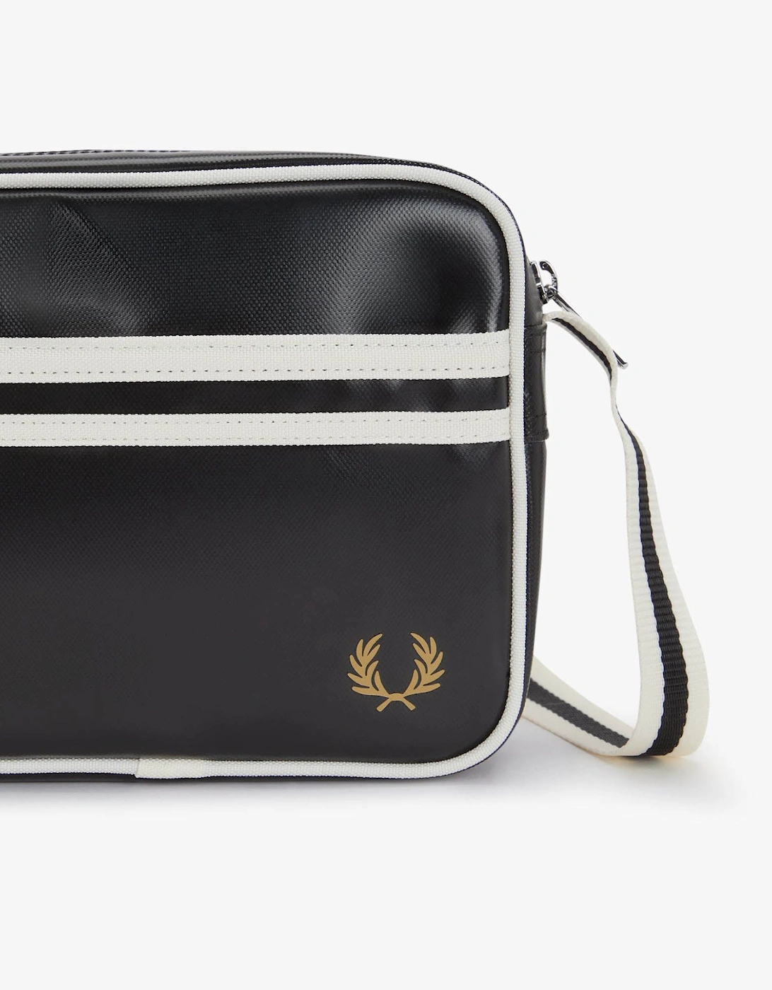 Fred Perry Classic Mini Shoulder Bag - Black/Ecru D57