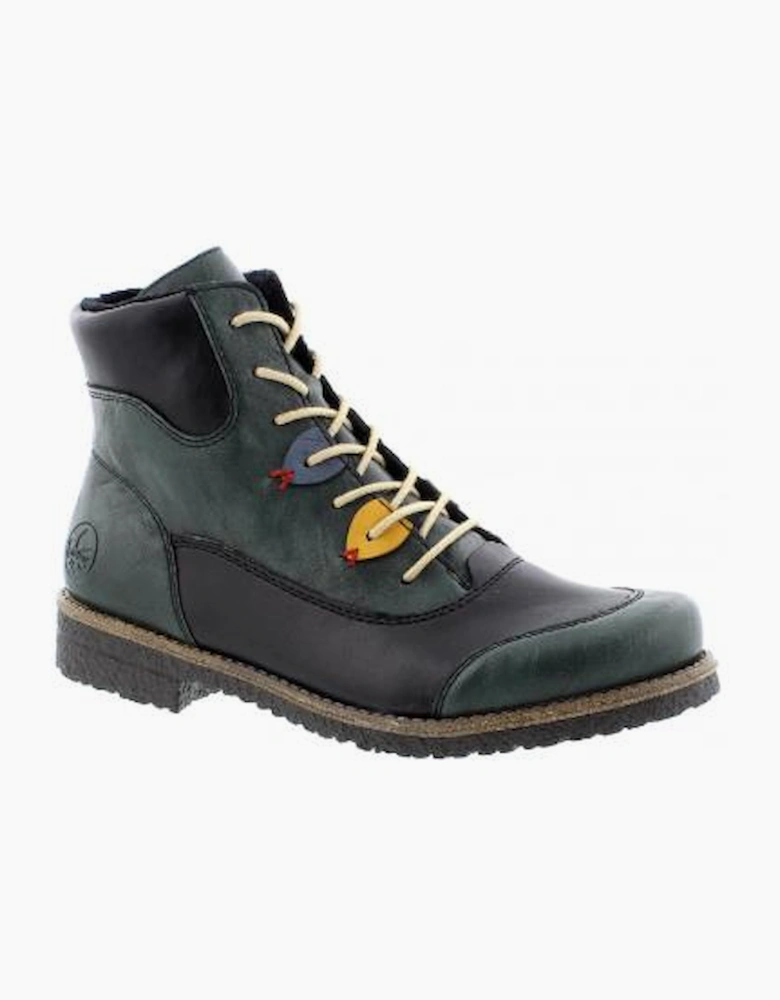 Rieker Ladies boots 73510-90 in green multi