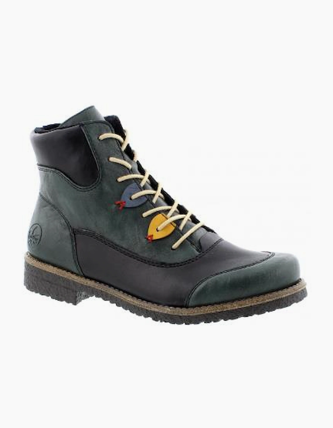 Rieker Ladies boots 73510-90 in green multi