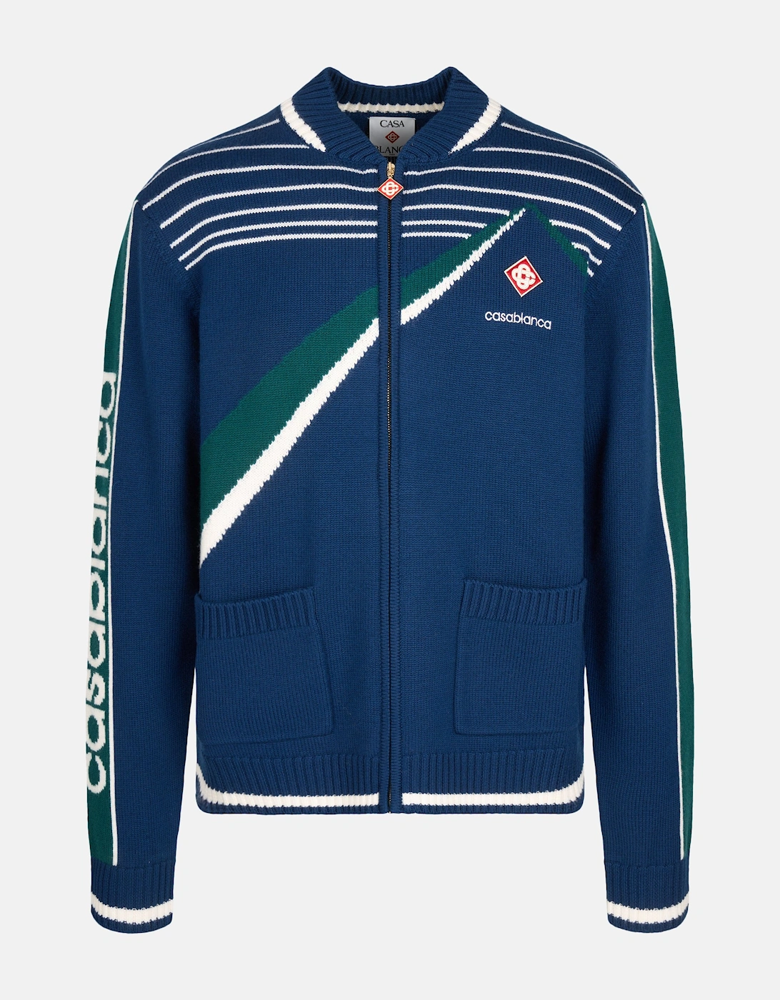 Pyramid Jacquard Jacket Blue, 7 of 6