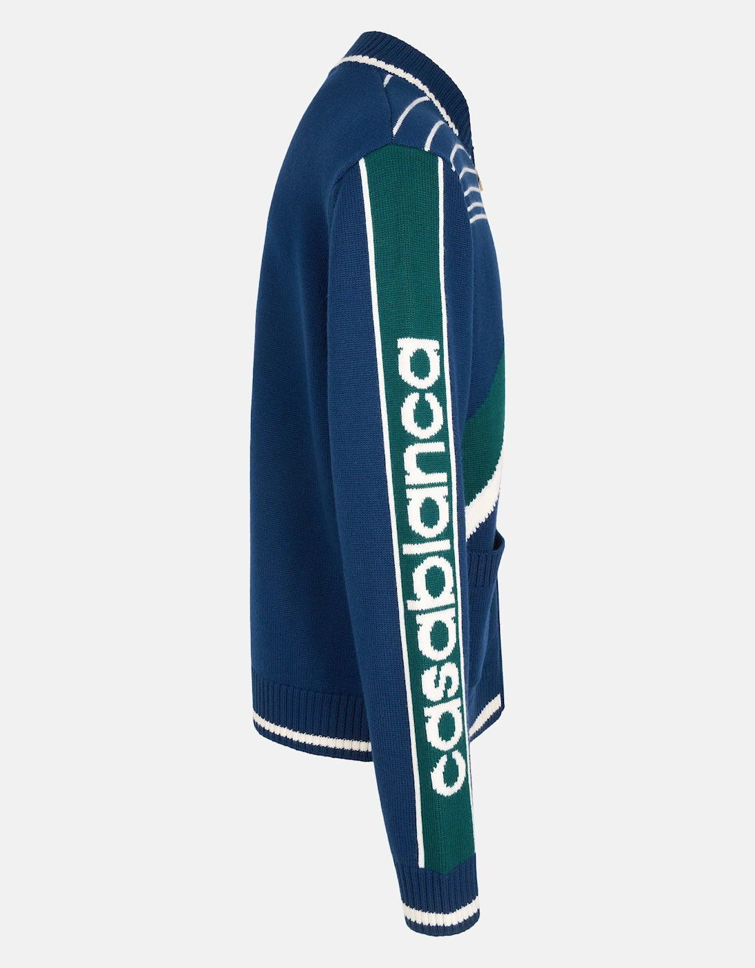 Pyramid Jacquard Jacket Blue