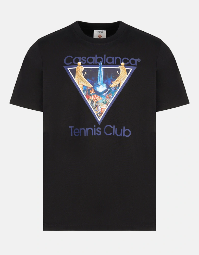 Monde Perdu Tennis Club Icon Classic T-Shirt Black