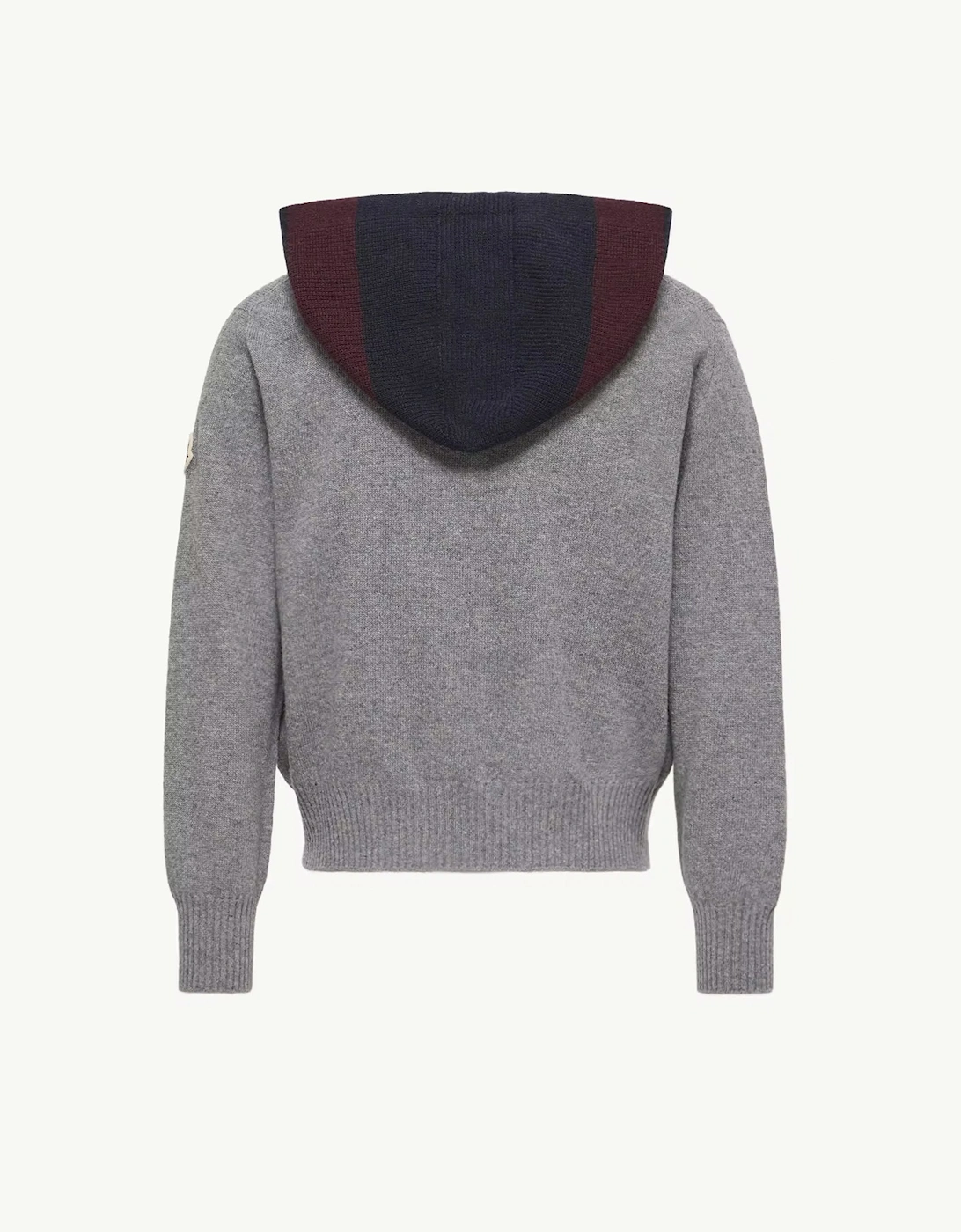Kids Hooded Knit Cardigan Grey