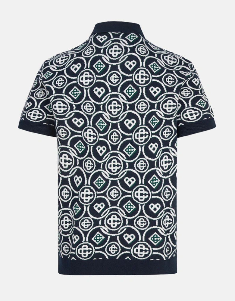 Monogram Polo Shirt Navy
