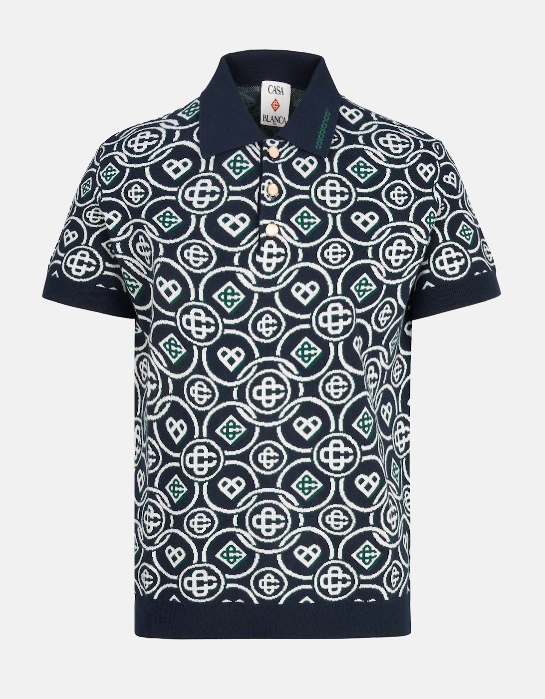 Monogram Polo Shirt Navy