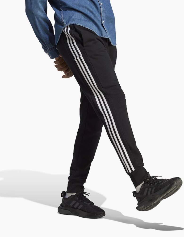 Essentials French Terry Tapered Cuff 3  Stripes Joggers