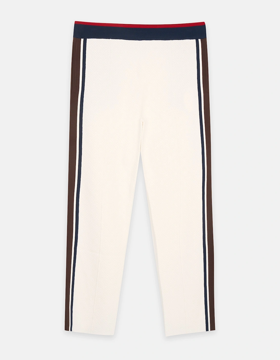 Cafe Stripe Trousers White
