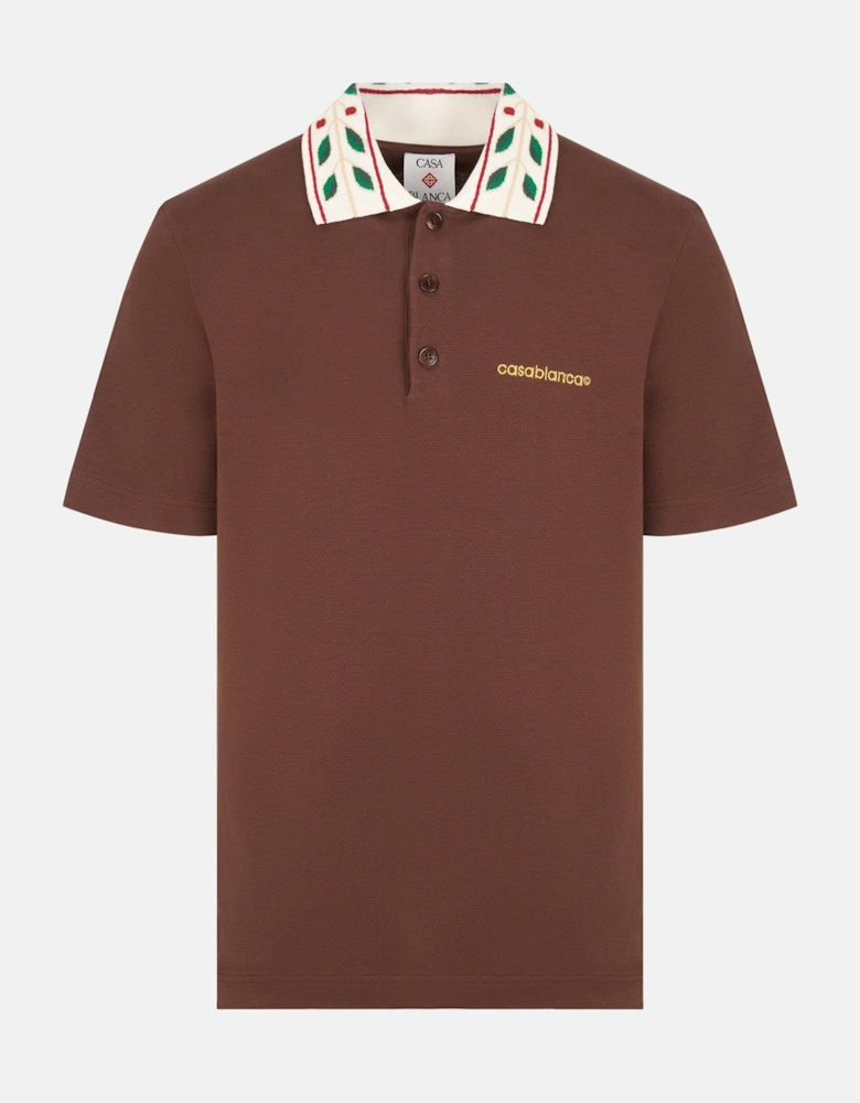 Laurel Piquet Polo Brown