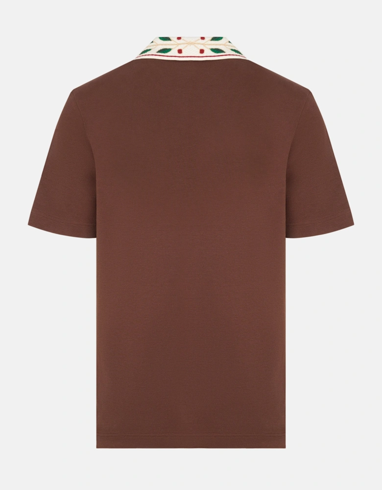 Laurel Piquet Polo Brown
