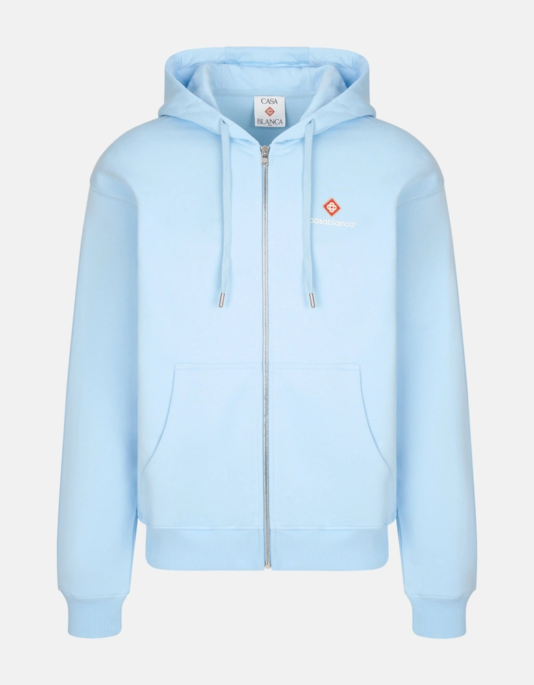 Classic Zip Up Hoodie Blue